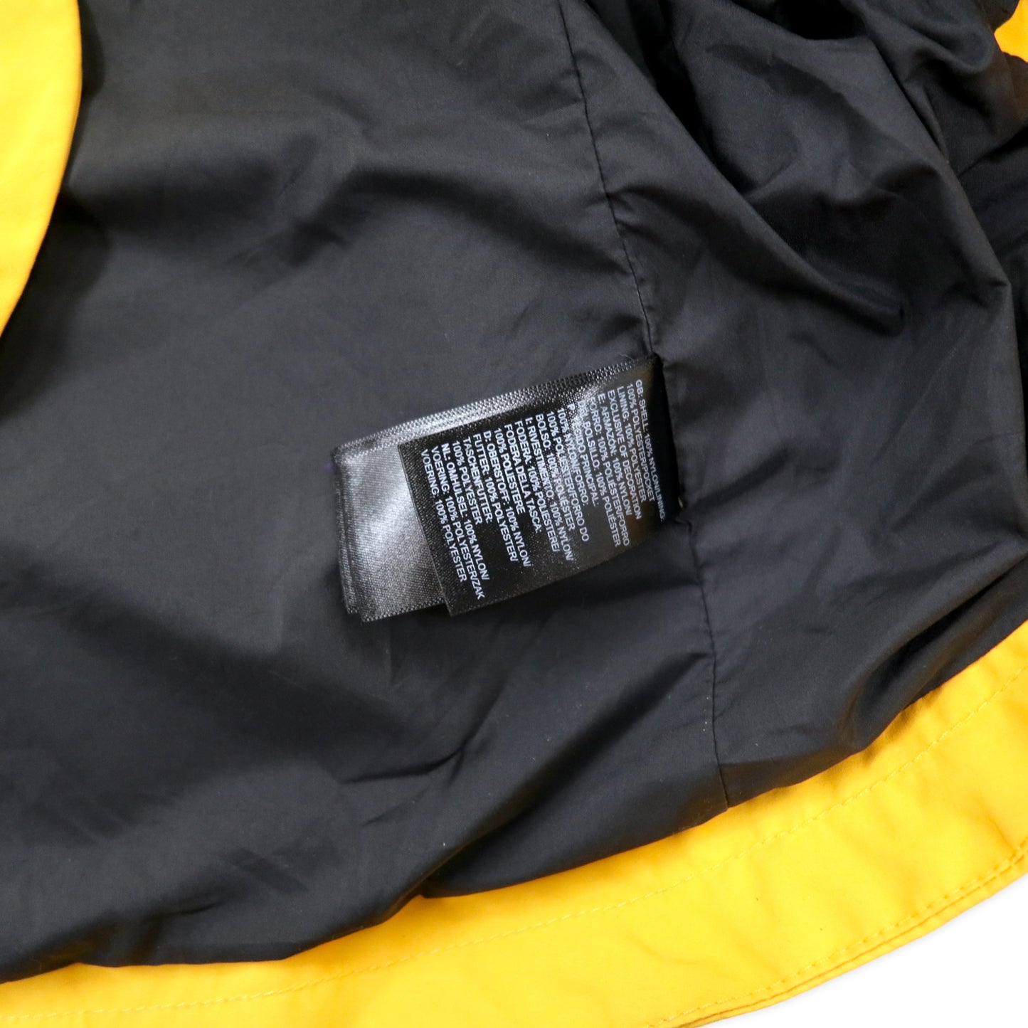 THE NORTH FACE Mountain HOODIE M Yellow Nylon Dryvent Waterproof ...
