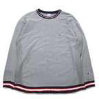 Champion リバースウィーブ REVERSE WEAVE リブライン ロングスリーブ Tシャツ L グレー C8-L422