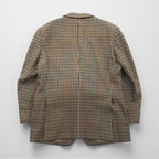 BURBERRY Gun Club Check Tweed Jacket, 2B Tailored Medium, Brown Wool