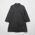 PRADA イタリア製 バルマカーン ナイロン ステンカラーコート S ダークブラウン 比翼
