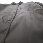 PRADA イタリア製 バルマカーン ナイロン ステンカラーコート S ダークブラウン 比翼