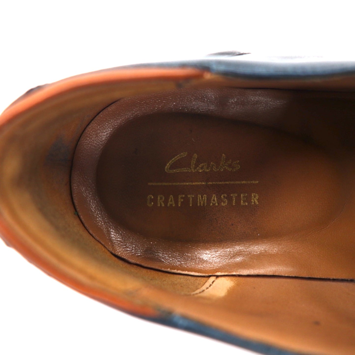 Clarks プレーントゥ ドレスシューズ 27.5cm ネイビー レザー CRAFTMASTER 261714507095