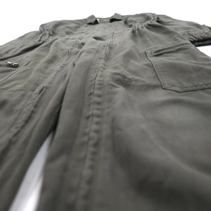 Vintage 80s France Made Jumpsuit by J.VEYRIER, 80s All-in-One Jumpsuit, Size M, Khaki, Military Style