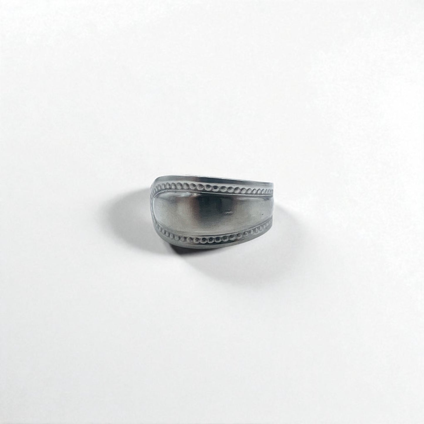 Vintage アンティーク スプーンリング 指輪 23号 シルバー ステンレス 日本製