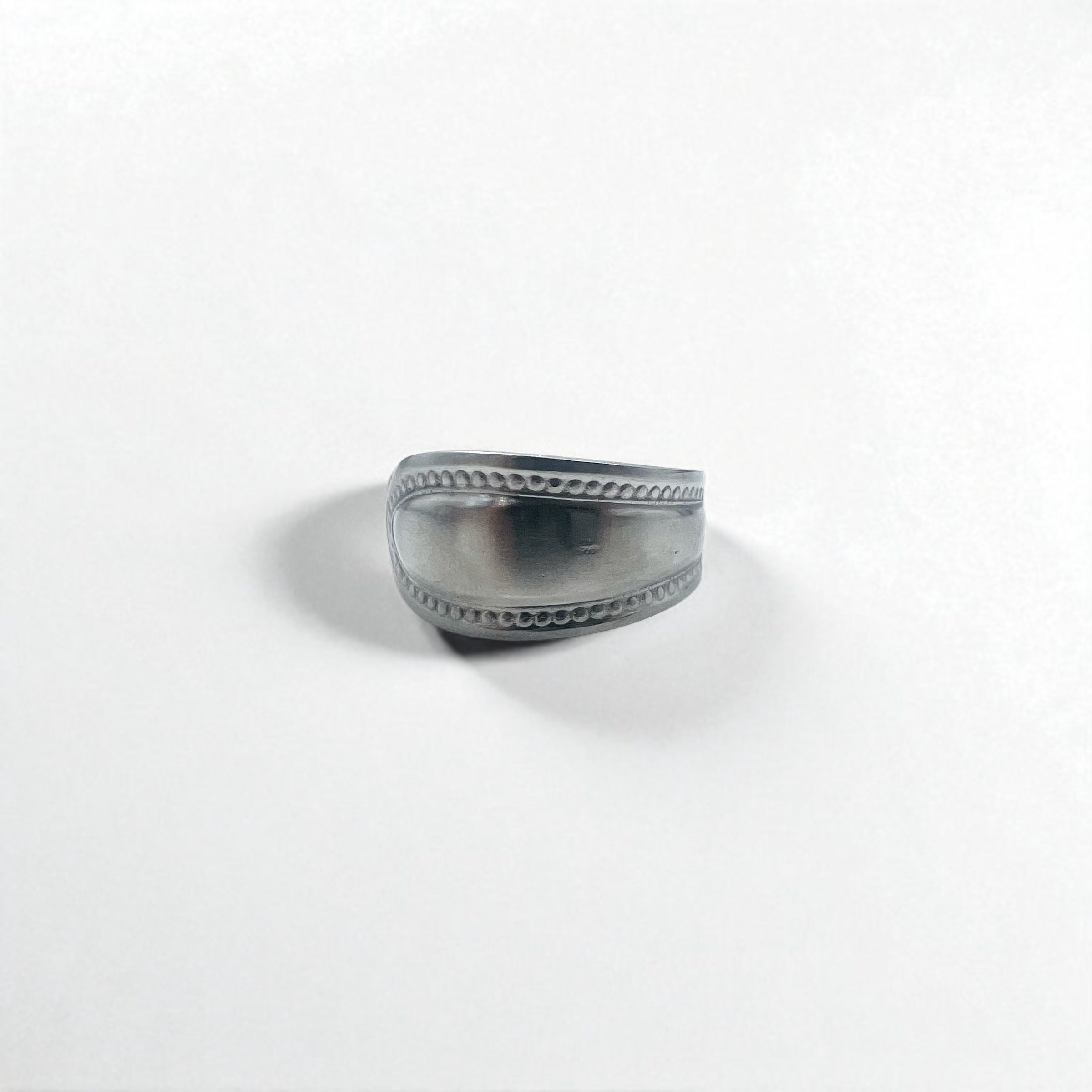 Vintage アンティーク スプーンリング 指輪 23号 シルバー ステンレス 日本製