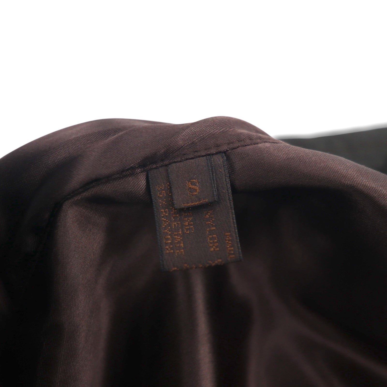 PRADA イタリア製 バルマカーン ナイロン ステンカラーコート S ダークブラウン 比翼