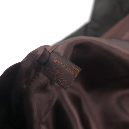PRADA イタリア製 バルマカーン ナイロン ステンカラーコート S ダークブラウン 比翼