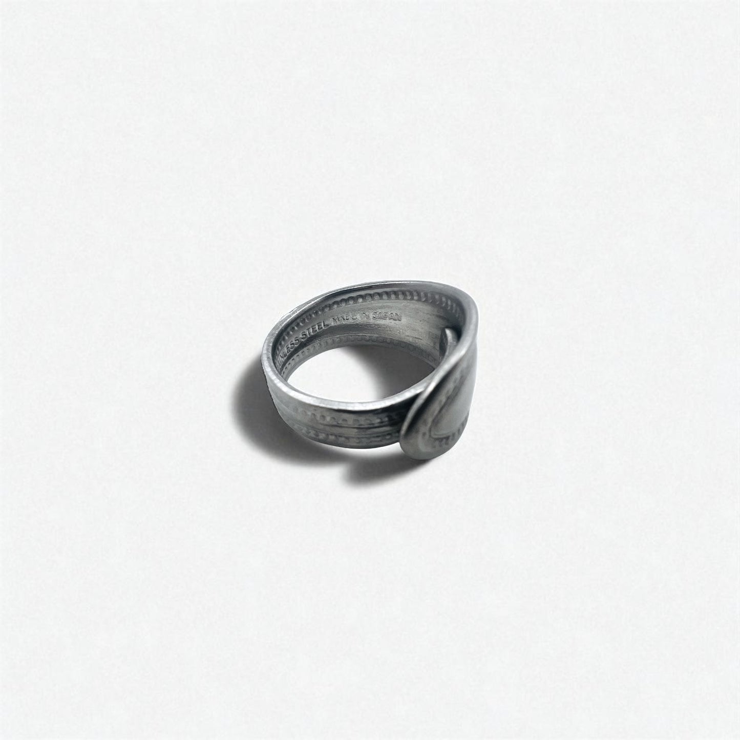 Vintage アンティーク スプーンリング 指輪 23号 シルバー ステンレス 日本製