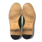 TOMMY HILFIGER Suede Derby Shoes Dress Shoes 27.5cm Green Leather Plain Toe ADAM 2A