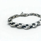 Vintage Silver Chain Bracelet Vintage Silver Volume Chain Toggle Bracelet 925