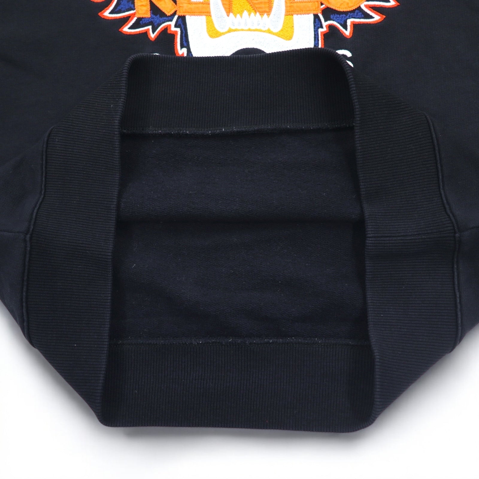 KENZO Tiger Embroidery Sweatshirt S Black Logo Embroidery