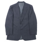 BURBERRY 2B Suit Set 98-88-175 AB6 Grey Check Wool Made in Japan