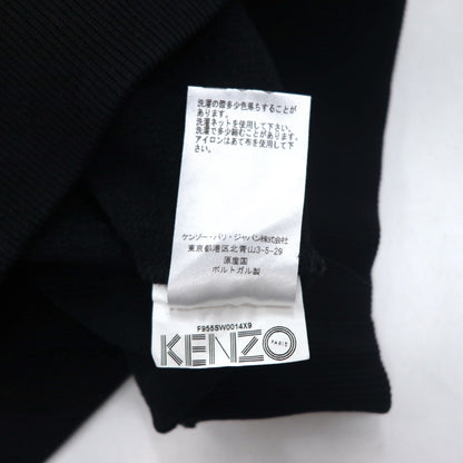 KENZO タイガー エンブロイダリー スウェット S ブラック ロゴ刺繍 F955SW0014X9 ポルトガル製