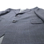 BURBERRY 2B Suit Set 98-88-175 AB6 Grey Check Wool Made in Japan