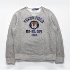Polo Ralph Lauren ヴィンテージフィット スウェット トレーナー M グレー YUKON FIELD US-RL DIV 1967