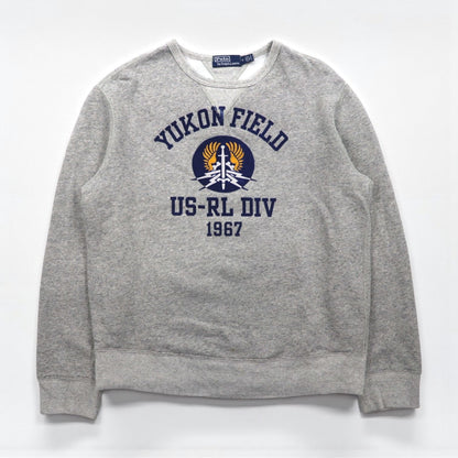 Polo Ralph Lauren ヴィンテージフィット スウェット トレーナー M グレー YUKON FIELD US-RL DIV 1967