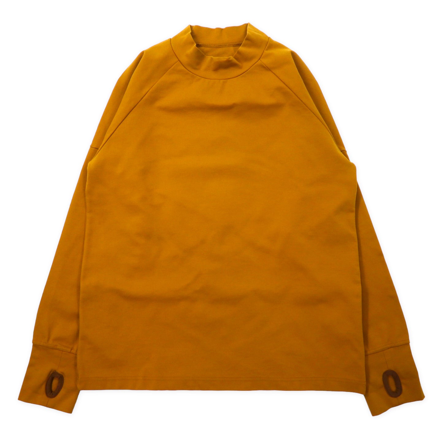 meanswhile ハイネックカットソー L Double Jersey High-necked レーヨン イエロー 日本製