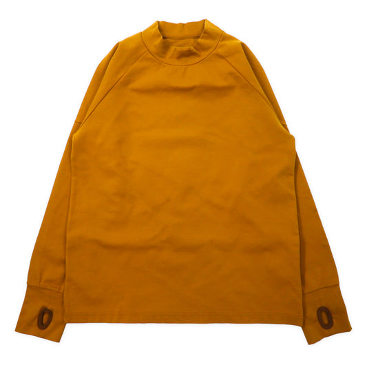 meanswhile ハイネックカットソー L Double Jersey High-necked レーヨン イエロー 日本製
