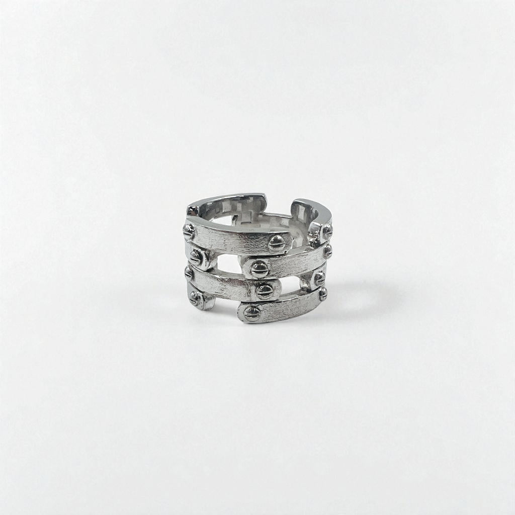 Vintage Silver Ring スチームパンク シルバー リング 指輪 14号 Silver 925 ロック