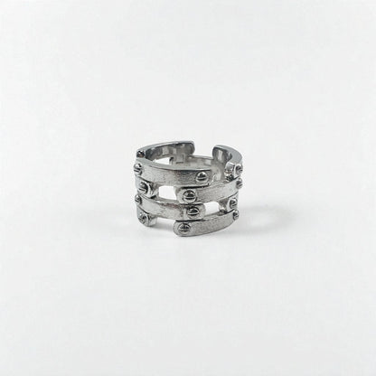 Vintage Silver Ring スチームパンク シルバー リング 指輪 14号 Silver 925 ロック