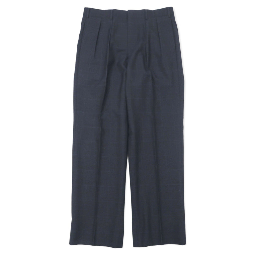 BURBERRY 2B Suit Set 98-88-175 AB6 Grey Check Wool Made in Japan