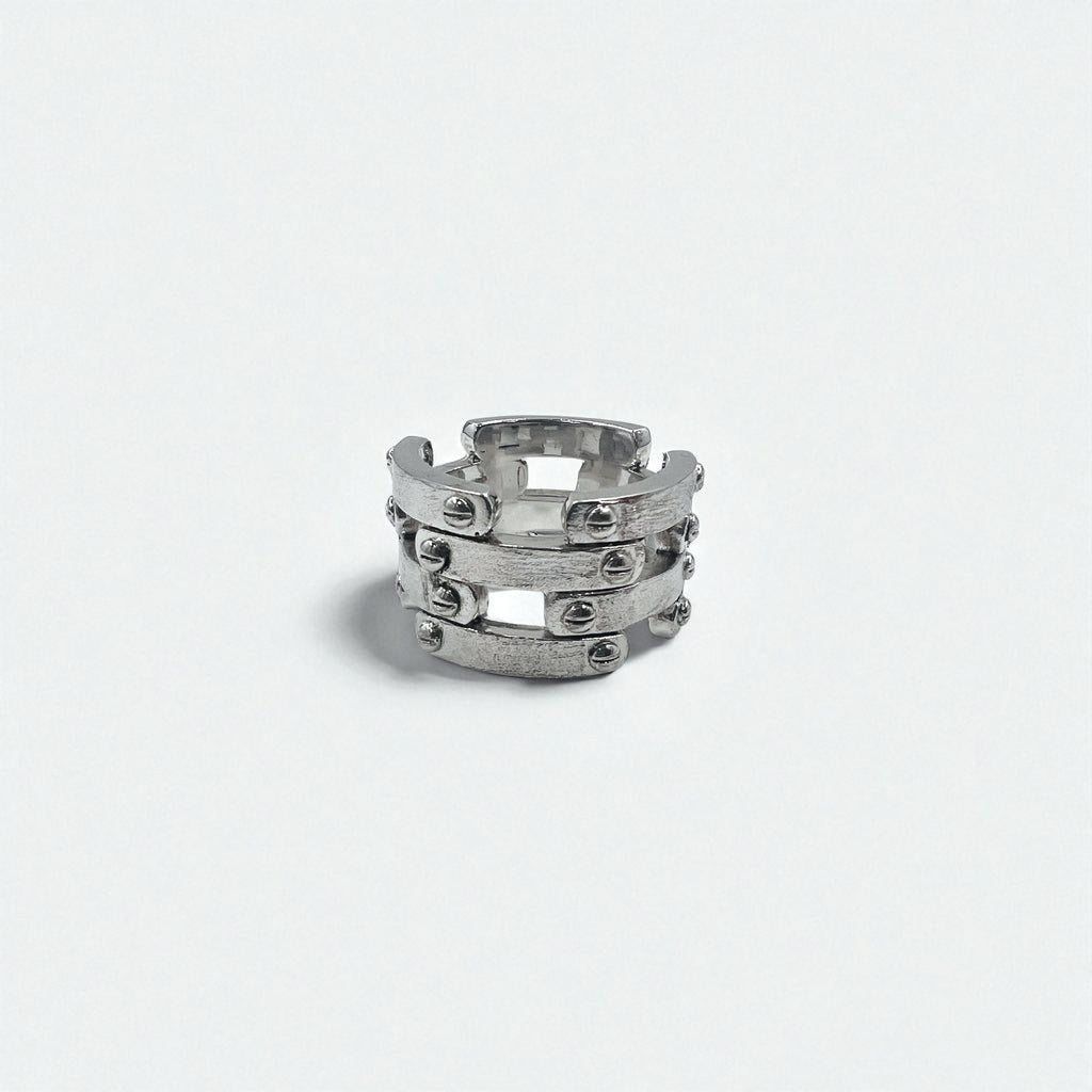 Vintage Silver Ring スチームパンク シルバー リング 指輪 14号 Silver 925 ロック