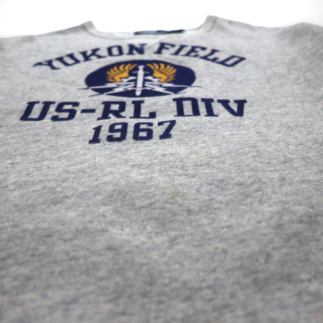 Polo Ralph Lauren Vintage Fit Sweatshirt, Medium, Gray, Yukon Field, US-RL Division, 1967