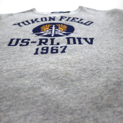 Polo Ralph Lauren ヴィンテージフィット スウェット トレーナー M グレー YUKON FIELD US-RL DIV 1967