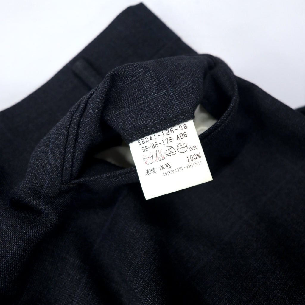 BURBERRY 2B Suit Set 98-88-175 AB6 Grey Check Wool Made in Japan