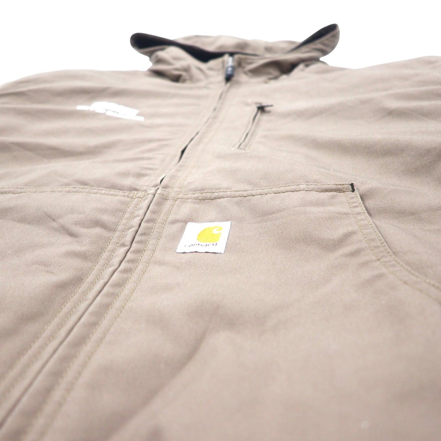 carhartt アクティブジャケット ダック パーカー XL ベージュ コットン Thinsulate 中綿 Jefferson Quick Duck Rain Defender Active Jacket 防水 101493