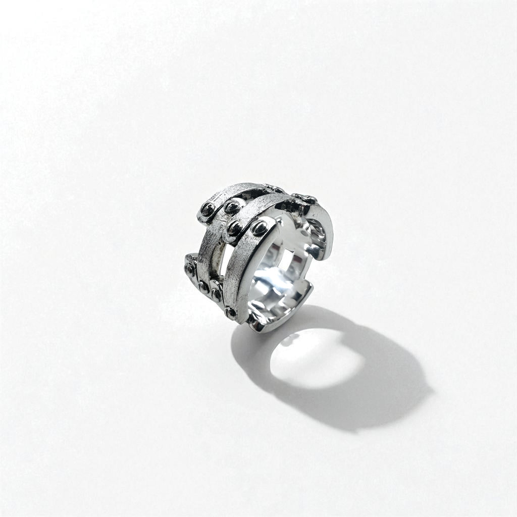 Vintage Silver Ring スチームパンク シルバー リング 指輪 14号 Silver 925 ロック