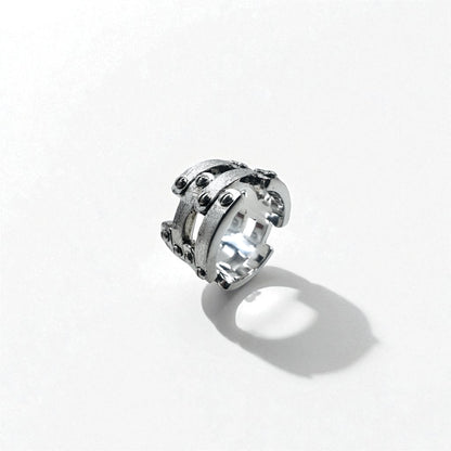 Vintage Silver Ring スチームパンク シルバー リング 指輪 14号 Silver 925 ロック