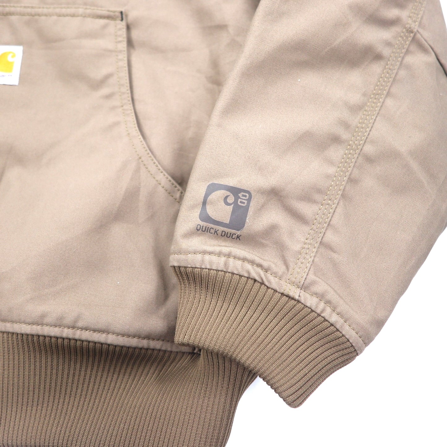 carhartt アクティブジャケット ダック パーカー XL ベージュ コットン Thinsulate 中綿 Jefferson Quick Duck Rain Defender Active Jacket 防水 101493