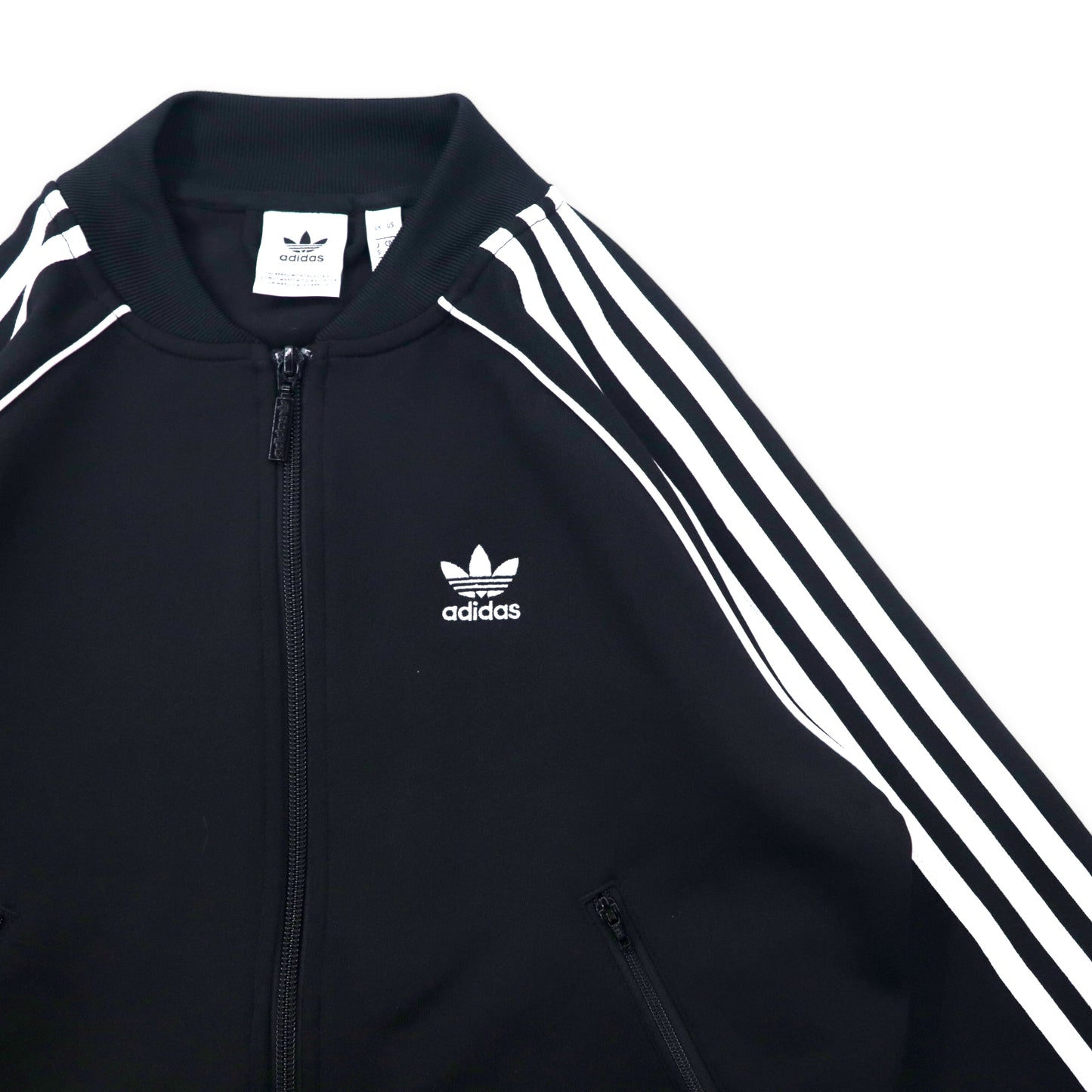 adidas originals ATP型 スーパースター トラックジャケット ジャージ S ブラック ポリエステル 3ストライプ トレフォイルロゴ WOMENS SUPERSTAR TRACK JACKET CE2392