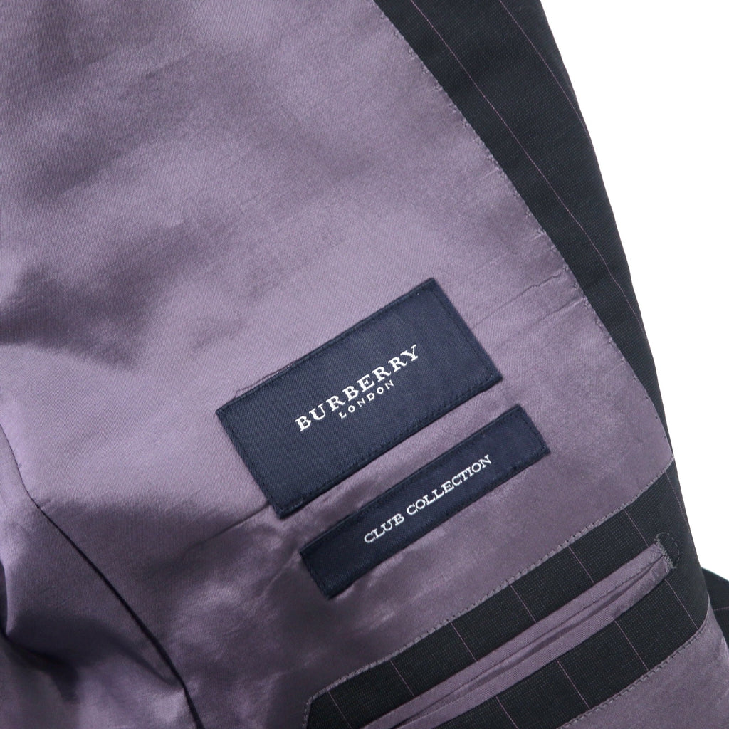BURBERRY 3B Suit Set Up CLUB COLLECTION 96-86-175 L40 Grey Striped Wool SUPER 120's Made in Japan