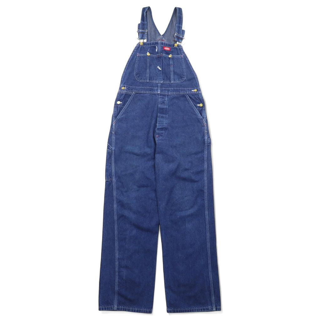 日本然リトテ-古着オンライン-Dickies デニム オーバーオール 34 ブルー コットン-Dickies Denim Overalls 34 Blue Cotton