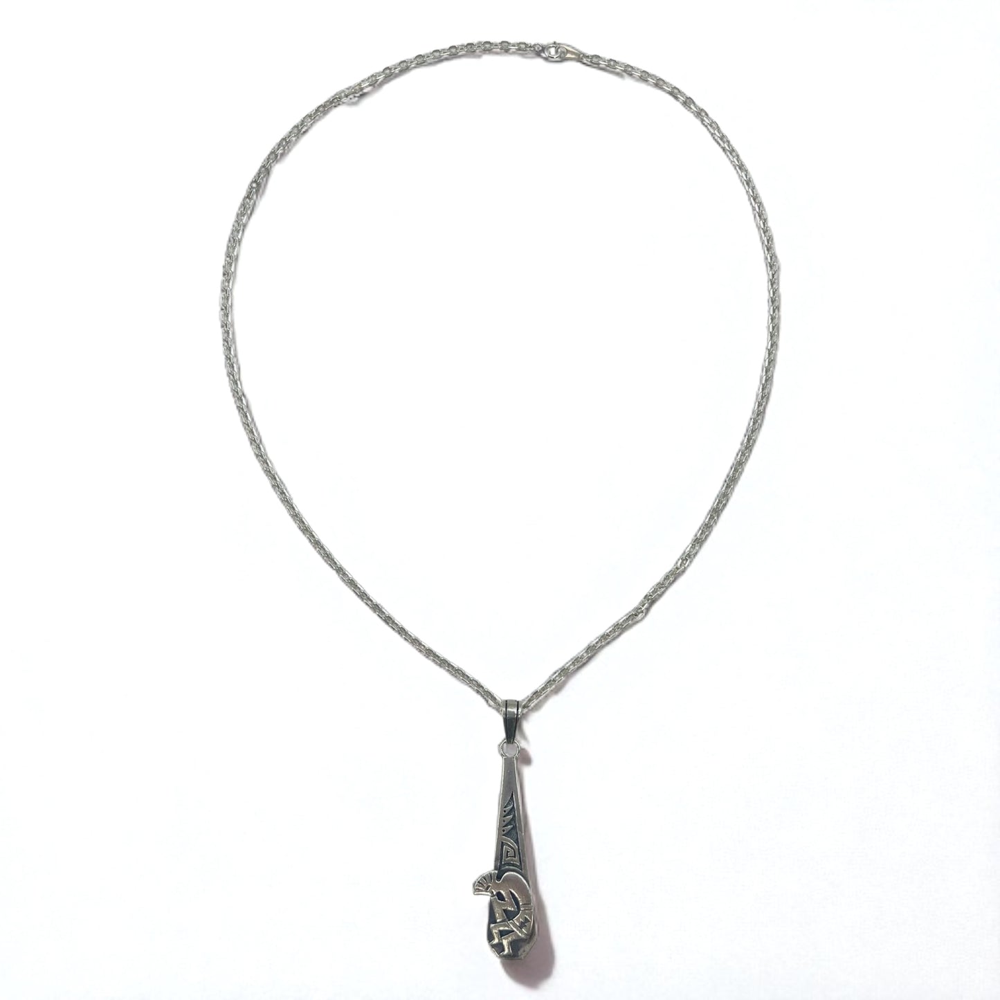 SAAD インディアンジュエリー ココペリ ネックレス チェーン シルバー 925