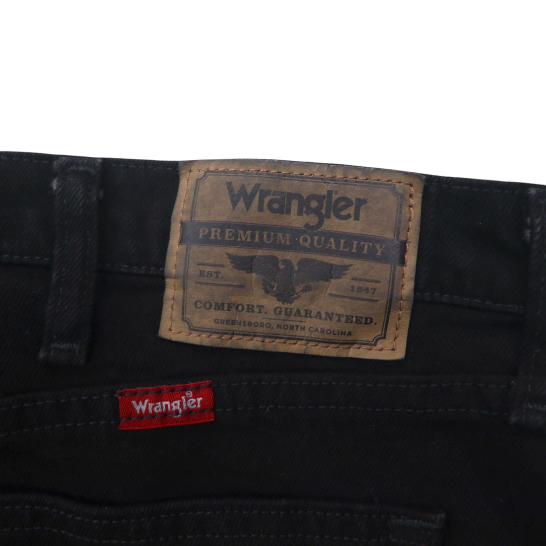 Wrangler Black Denim Pants Jeans L Regular Fit Unused