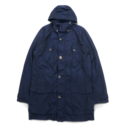 TOMMY HILFIGER 00年代 モッズコート フィールドパーカー S ドローコード フード着脱式 ダブルジップ