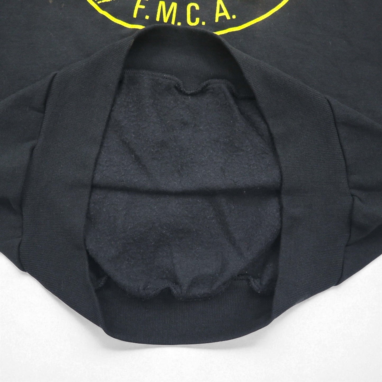 JERZEES 80年代 USA製 スウェット XL ブラック コットン 裏起毛 SUSQUENA CHAPTER F.M.C.A.