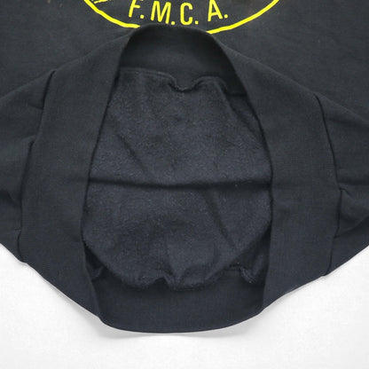 JERZEES 80年代 USA製 スウェット XL ブラック コットン 裏起毛 SUSQUENA CHAPTER F.M.C.A.