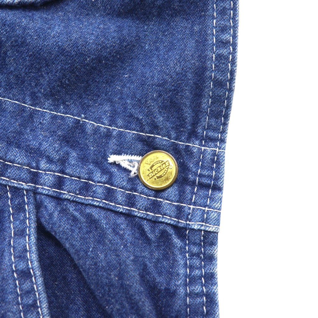 Dickies Denim Overalls Size 34 Blue Cotton
