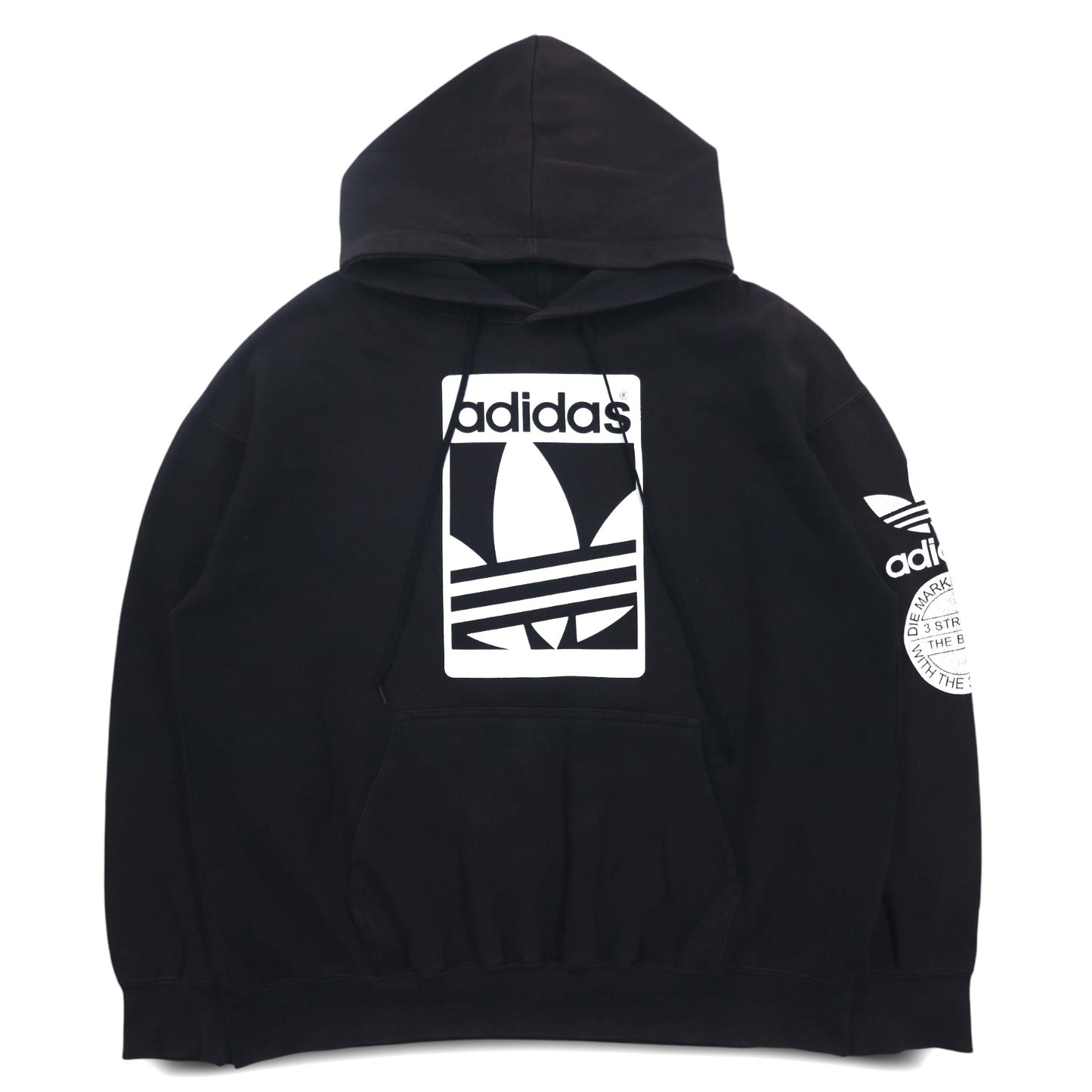 adidas originals トレフォイル ロゴ パーカー プルオーバー 4XO ブラック コットン STR GRAPH OTH TREFOIL HOODIE AI6964