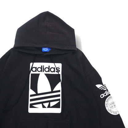 adidas originals トレフォイル ロゴ パーカー プルオーバー 4XO ブラック コットン STR GRAPH OTH TREFOIL HOODIE AI6964