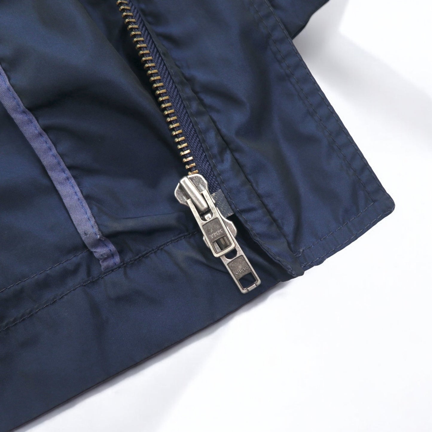 TOMMY HILFIGER 00年代 モッズコート フィールドパーカー S ドローコード フード着脱式 ダブルジップ