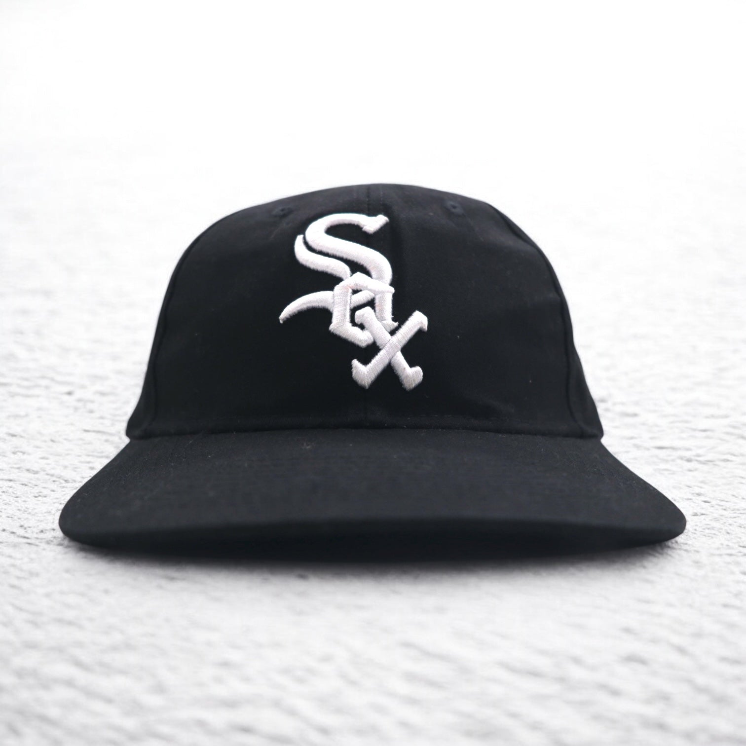 MLB White Sox Baseball Cap FREE Velcro Black OC SPORTS Chicago White Sox