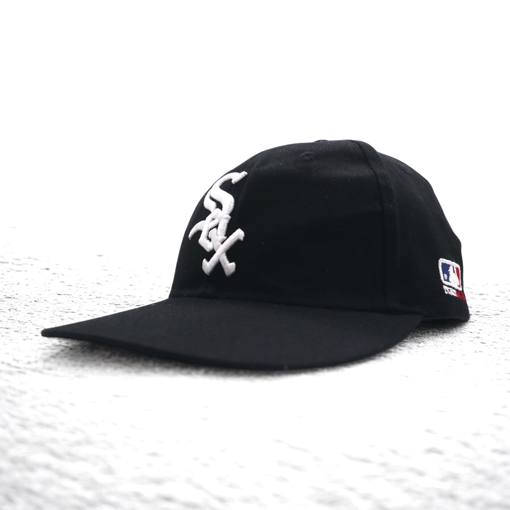 MLB White Sox Baseball Cap FREE Velcro Black OC SPORTS Chicago White Sox