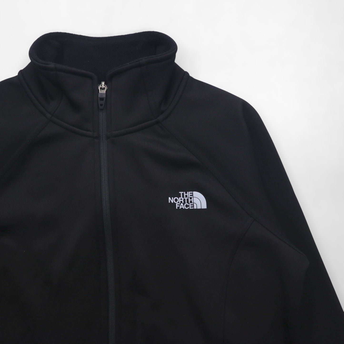 THE NORTH FACE フリースライニング ソフトシェルジャケット AGAVE FULL ZIP FLEECE JACKET M ブラック NF0A2RDG US規格