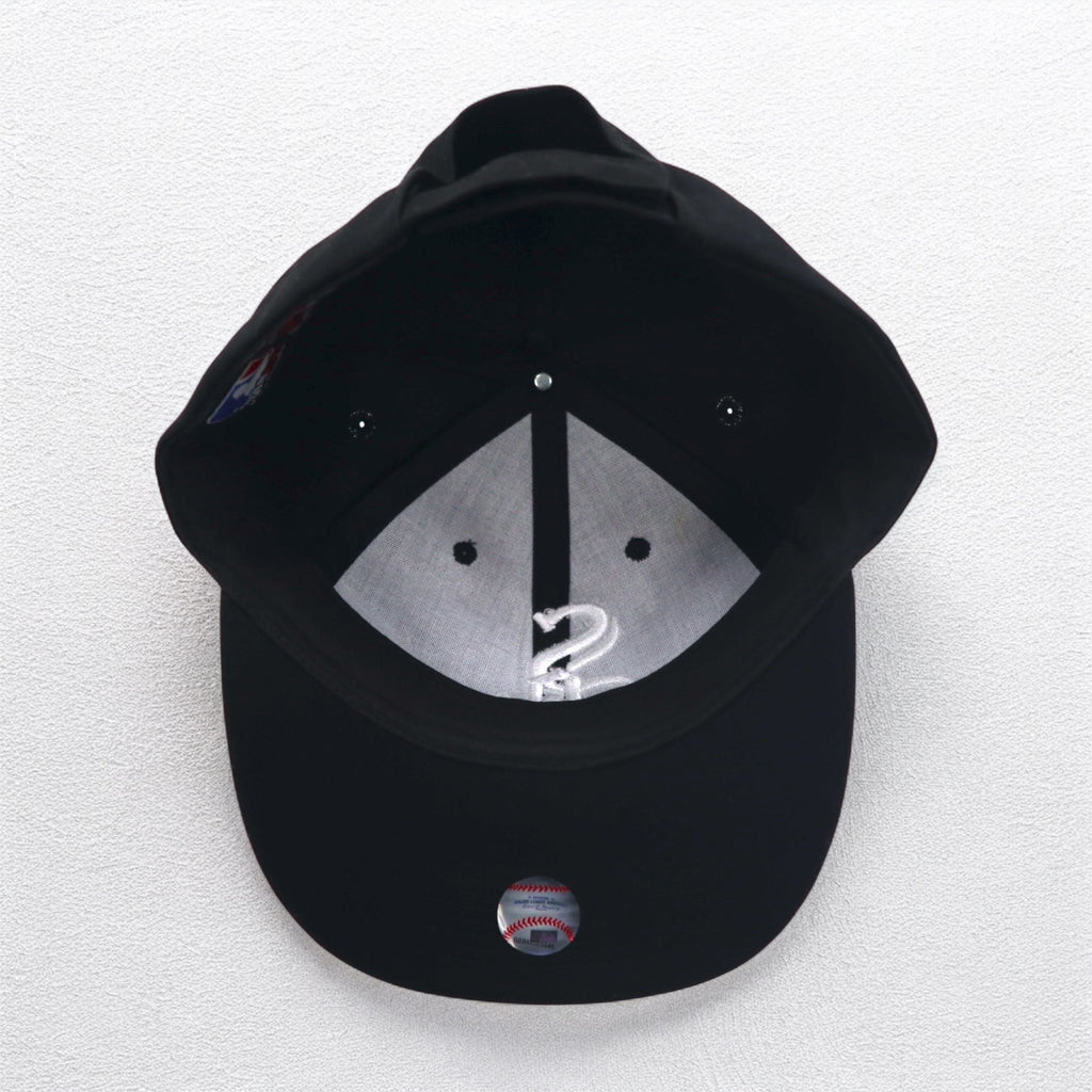 MLB White Sox Baseball Cap FREE Velcro Black OC SPORTS Chicago White Sox