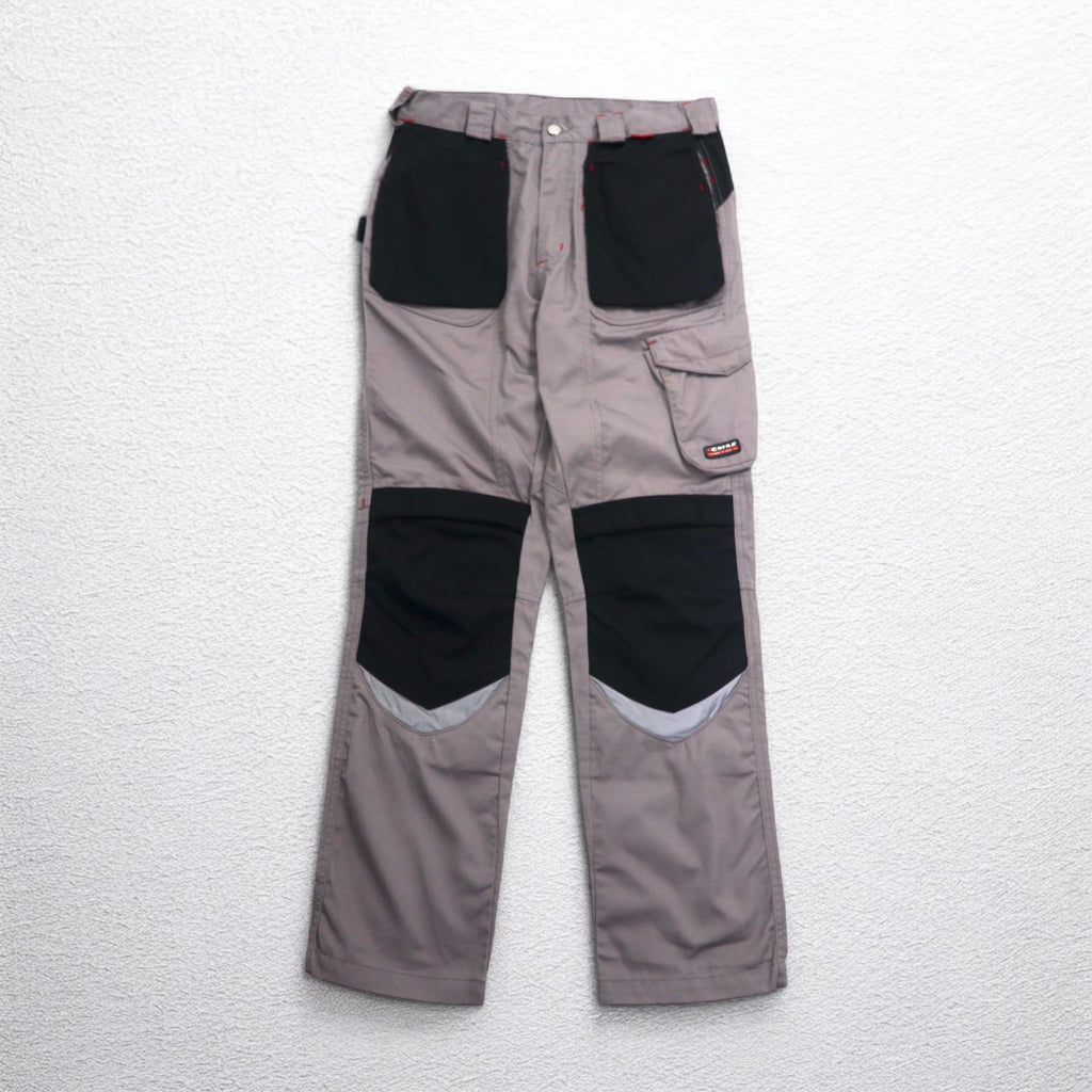 COFRA Eurowork Double Knee Utility Cargo Pants Work Pants M Grey Cotton Polyester